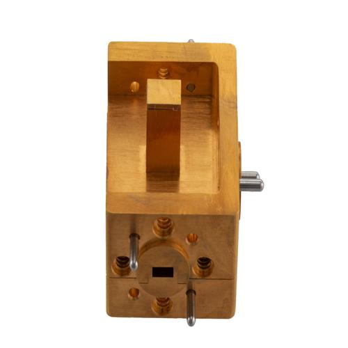 WR-15 2 Way Waveguide Power Divider From 55 GHz to 62 GHz UG-185/U Flange, Copper FMW15DV002