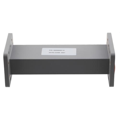 WR-229 Waveguide Section 8 Inch Straight Length, UG Cover and Grooved Flanges from 3.3 GHz to 4.9 GHz FMW229S001-8
