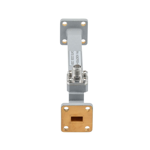 40 dB WR-28 Waveguide Broadwall Coupler with UG Cover Flange and 2.92mm Female Coupled Port from 26.5 GHz to 40 GHz in Copper FMW28CP005-40