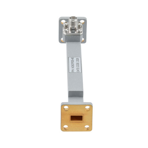 40 dB WR-28 Waveguide Broadwall Coupler with UG Cover Flange and 2.92mm Female Coupled Port from 26.5 GHz to 40 GHz in Copper FMW28CP005-40