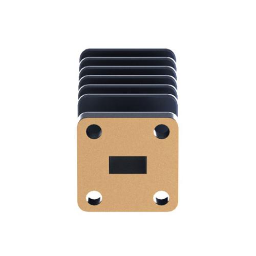 WR-28 Waveguide Load Rated For 10 Watts, Operating from 26.5 GHz to 40 GHz, Constructed from Copper and Equipped with a FBP320 Flange FMW28TR001