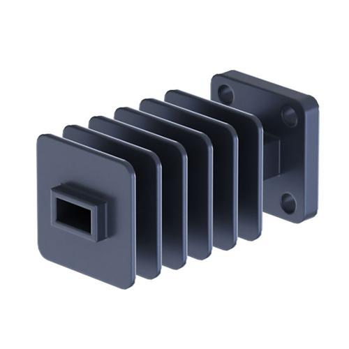 WR-28 Waveguide Load Rated For 10 Watts, Operating from 26.5 GHz to 40 GHz, Constructed from Copper and Equipped with a FBP320 Flange FMW28TR001