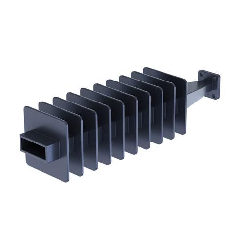 WR-28 Waveguide Load Rated For 200 Watts, Operating from 26.5 GHz to 40 GHz, Constructed from Copper and Equipped with a FBP320 Flange FMW28TR002