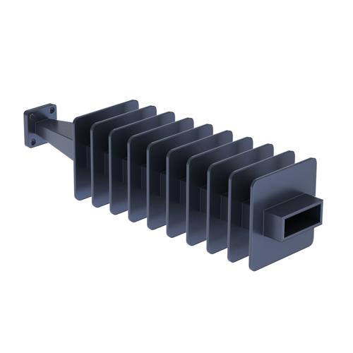WR-28 Waveguide Load Rated For 200 Watts, Operating from 26.5 GHz to 40 GHz, Constructed from Copper and Equipped with a FBP320 Flange FMW28TR002