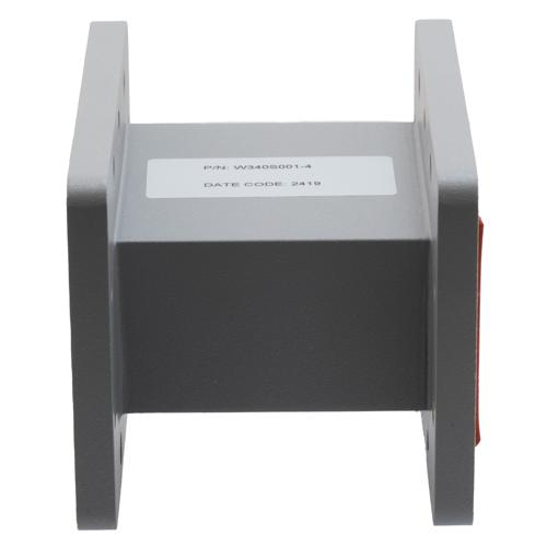 WR-340 Waveguide Section 4 Inch Straight Length, UG Cover and Grooved Flanges from 2.17 GHz to 3.3 GHz FMW340S001-4