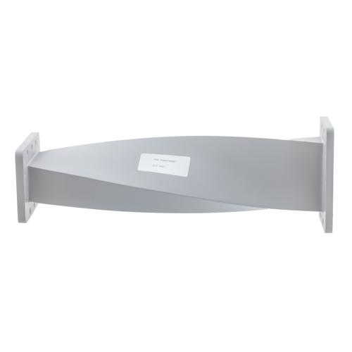 WR-340 90 Degree Waveguide Right Hand Twist Using a UG Cover And Grooved Flanges And a 2.17 GHz to 3.3 GHz Frequency Range FMW340TW001