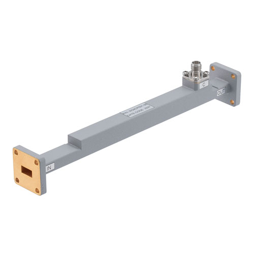 30 dB WR-34 Waveguide Broadwall Coupler with UG-1530/U Flange and 2.92mm Female Coupled Port from 21.7 GHz to 33 GHz in Copper FMW34CP001-30