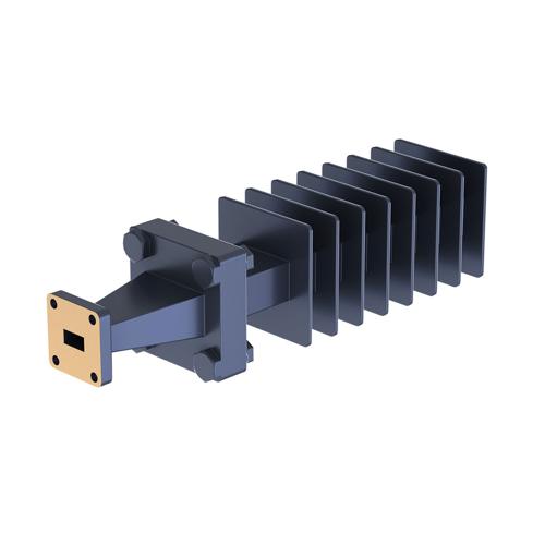 WR-34 Waveguide Load Rated For 100 Watts, Operating from 21.7 GHz to 33 GHz, Constructed from Copper and Equipped with a UG-1530/U Flange FMW34TR003
