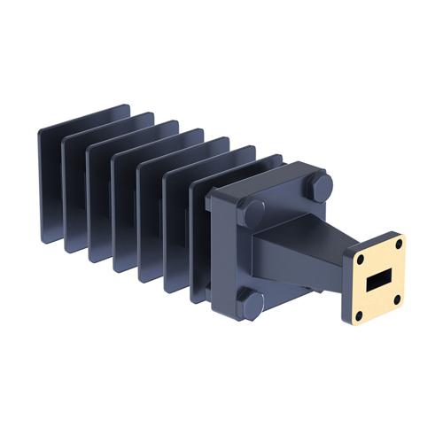 WR-42 Waveguide Load Rated For 50 Watts, Operating from 17.6 GHz to 26.7 GHz, Constructed from Copper and Equipped with a FBP220 Flange FMW42TR002