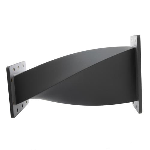 WR-430 90 Degree Waveguide Right Hand Twist Using a UG Cover And Grooved Flanges And a 1.72 GHz to 2.61 GHz Frequency Range FMW430TW001