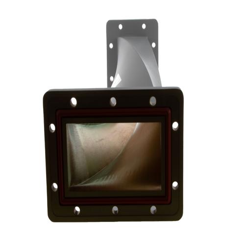 WR-430 90 Degree Waveguide Right Hand Twist Using a UG Cover And Grooved Flanges And a 1.72 GHz to 2.61 GHz Frequency Range FMW430TW001