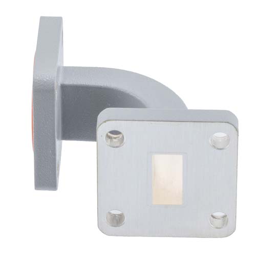 WR-51 Waveguide E-Bend Using UBR180 and PBR180 Flange with a 14.5 GHz to 22 GHz Frequency Range FMW51B003