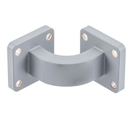 WR-51 Waveguide E-Bend Using UBR180 and PBR180 Flange with a 14.5 GHz to 22 GHz Frequency Range FMW51B003