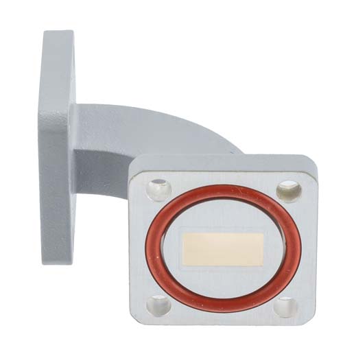 WR-51 Waveguide H-Bend Using UBR180 and PBR180 Flange with a 14.5 GHz to 22 GHz Frequency Range FMW51B004