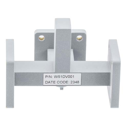 WR-51 2 Way Waveguide Power Divider From 17.7 GHz to 21.2 GHz UG Square Cover Flange, Aluminum FMW51DV001