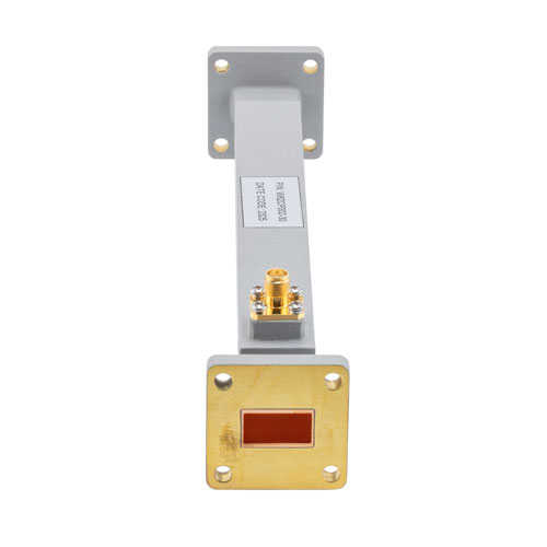 30 dB WR-62 Waveguide Broadwall Coupler with UG Cover Flange and SMA Female Coupled Port from 11.9 GHz to 18 GHz in Copper FMW62CP002-30