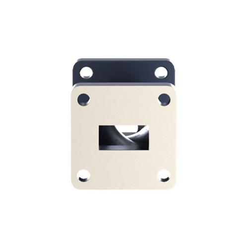 WR-62 90 Degree Right Hand Waveguide Twist with an FBP140 Flange, Operating from 11.9 GHz to 18 GHz FMW62TW001