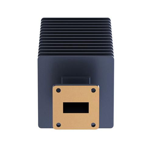 WR-90 Waveguide Load Rated For 100 Watts, Operating from 8.2 GHz to 12.5 GHz, Constructed from Aluminum and Equipped with a FBP100 Flange FMW90TR001