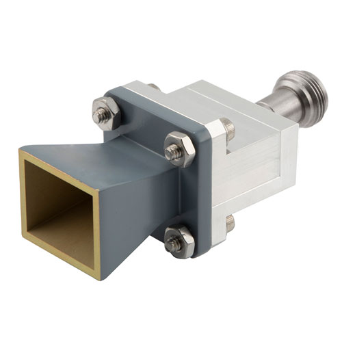 WR-62 Standard Gain Horn with 10 dBi gain, End Launch N Female connector FMWAN062-10ELNF
