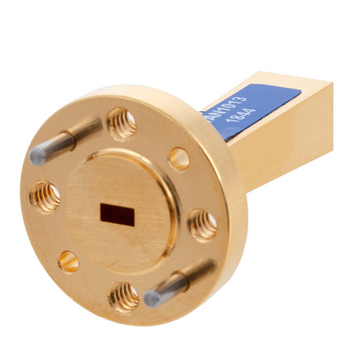 Standard Gain Horn Waveguide Antenna, WR-12, 60 GHz to 90 GHz, UG-387/U-Mod Round Cover Flange, 10 dBi Nominal Gain FMWAN1013
