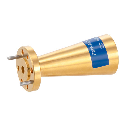 Conical Gain Horn Waveguide Antenna, WR-12, 68 GHz to 77 GHz, UG-387/U Round Cover Flange, 20 dBi Nominal Gain FMWAN1043