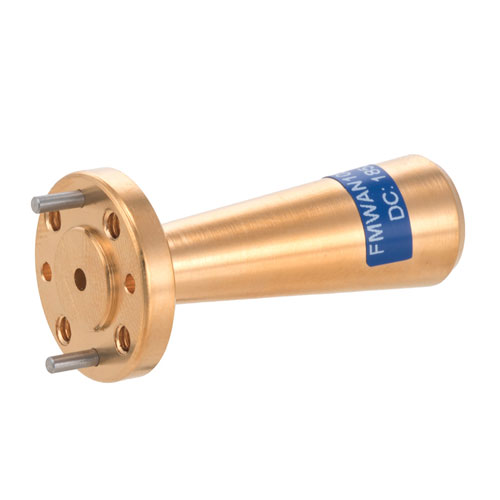 Conical Gain Horn Waveguide Antenna, WR-8, 100 GHz to 112 GHz, UG-387/U-Mod Round Cover Flange, 20 dBi Nominal Gain FMWAN1059
