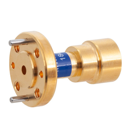 Wide Angle Scalar Feed Horn Waveguide Antenna, WR-10, 89 GHz to 99 GHz, UG-385/U-Mod Round Cover Flange, 10 dBi Nominal Gain FMWAN1074