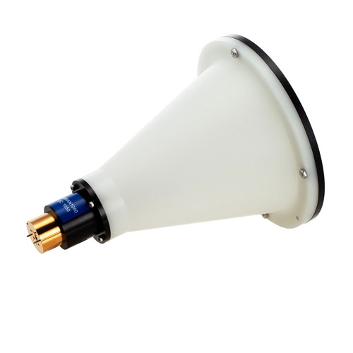 Lens Horn Waveguide Antenna, WR-12, 72 GHz to 82 GHz, UG-387/U Round Cover Flange, 37 dBi Nominal Gain FMWAN1080