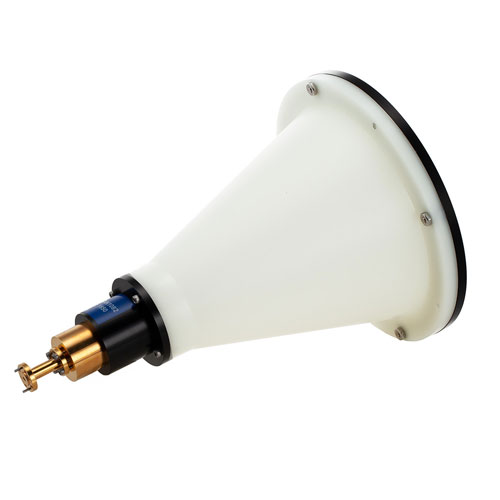 Lens Horn Waveguide Antenna, WR-12, 72 GHz to 82 GHz, UG-387/U Round Cover Flange, 37 dBi Nominal Gain FMWAN1082