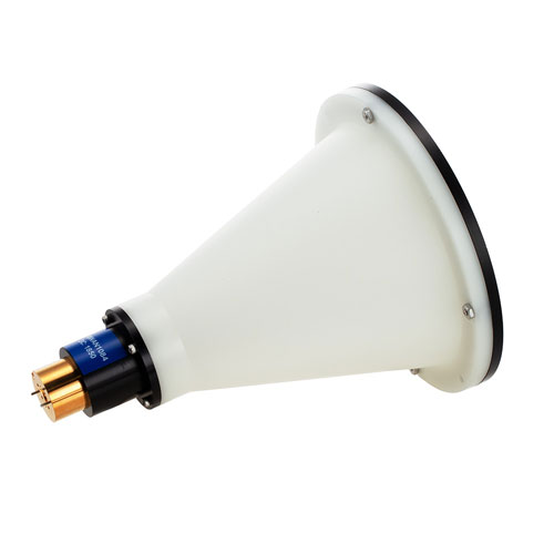 Lens Horn Waveguide Antenna, WR-10, 89 GHz to 99 GHz, UG-387/U Round Cover Flange, 40 dBi Nominal Gain FMWAN1084