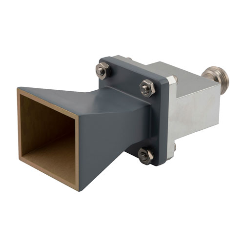 WR-112 Standard Gain Horn with 10 dBi gain, End Launch N Female connector FMWAN112-10ELNF