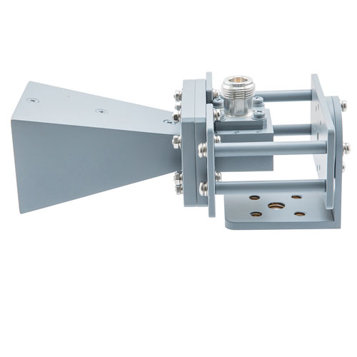 Broadband Gain Horn Antenna, 6 GHz to 18 GHz 10 dBi Gain, N Female Connector FMWAN1159