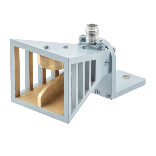 Broadband Gain Horn Antenna, 6 GHz to 67 GHz 13 dBi Gain, 1.85mm Female Connector FMWAN1160