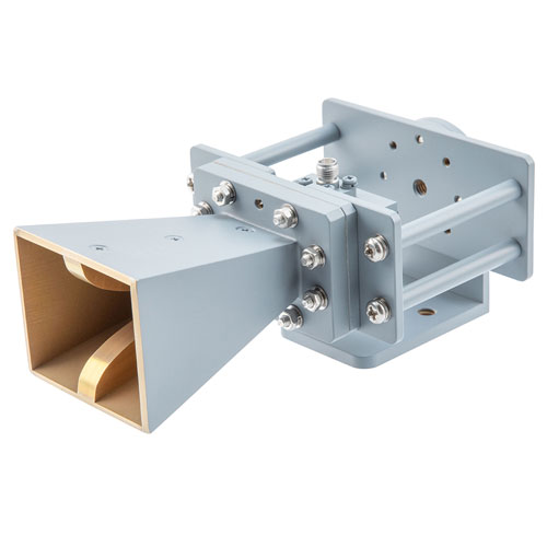 Broadband Gain Horn Antenna, 8 GHz to 18 GHz 10 dBi Gain, SMA Female Connector FMWAN1161