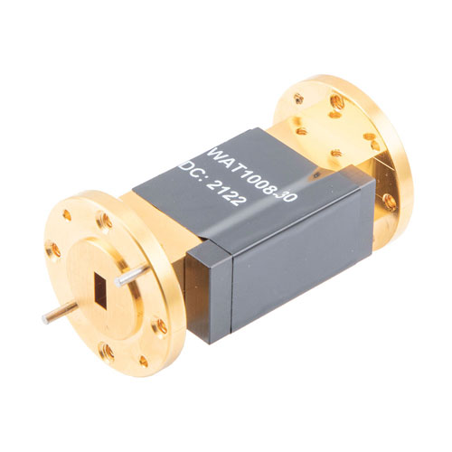 WR-22 Waveguide Attenuator Fixed 30 dB Operating from 33 GHz to 50 GHz, UG-383/U Round Cover Flange, 4W Max Power FMWAT1008-30