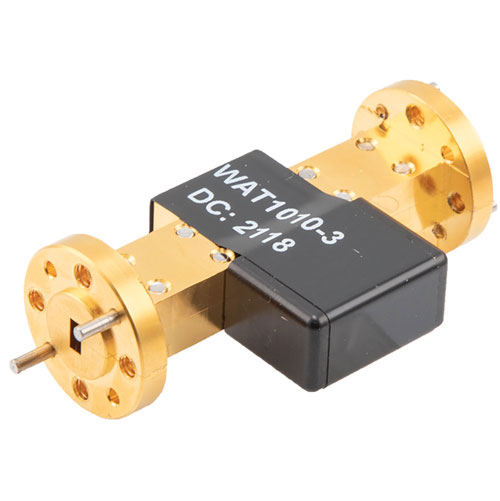 WR-15 Waveguide Attenuator Fixed 3 dB Operating from 50 GHz to 75 GHz, UG-385/U Round Cover Flange, 2W Max Power FMWAT1010-3