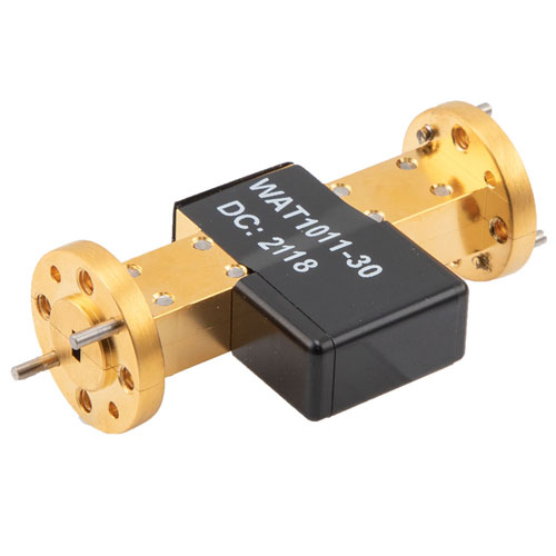 WR-12 Waveguide Attenuator Fixed 30 dB Operating from 60 GHz to 90 GHz, UG-387/U Round Cover Flange, 1W Max Power FMWAT1011-30
