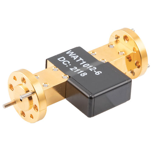 WR-10 Waveguide Attenuator Fixed 6 dB Operating from 75 GHz to 110 GHz, UG-387/U-Mod Round Cover Flange, 1W Max Power FMWAT1012-6