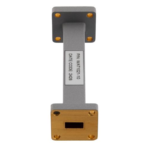 WR-34 Waveguide Fixed Attenuator, 10 dB, Operating from 21.7 GHz to 33 GHz, UG-1530/U Square Cover Flange, Rated to 0.5 Watt FMWAT1021-10