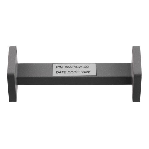WR-34 Waveguide Fixed Attenuator, 20 dB, Operating from 21.7 GHz to 33 GHz, UG-1530/U Square Cover Flange, Rated to 0.5 Watt FMWAT1021-20