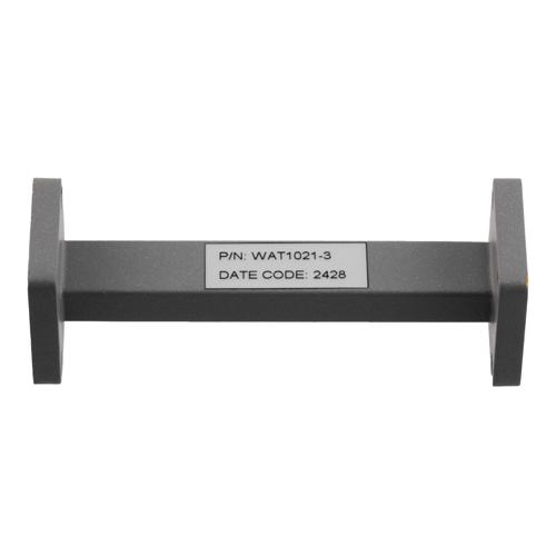 WR-34 Waveguide Fixed Attenuator, 3 dB, Operating from 21.7 GHz to 33 GHz, UG-1530/U Square Cover Flange, Rated to 0.5 Watt FMWAT1021-3
