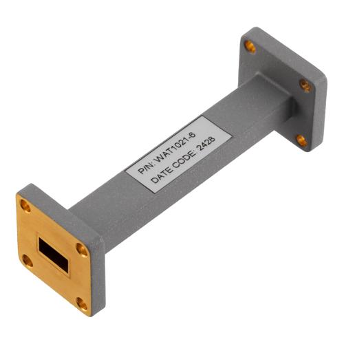 WR-34 Waveguide Fixed Attenuator, 6 dB, Operating from 21.7 GHz to 33 GHz, UG-1530/U Square Cover Flange, Rated to 0.5 Watt FMWAT1021-6