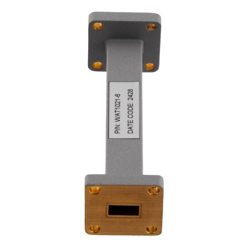 WR-34 Waveguide Fixed Attenuator, 6 dB, Operating from 21.7 GHz to 33 GHz, UG-1530/U Square Cover Flange, Rated to 0.5 Watt FMWAT1021-6