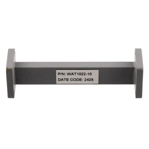 WR-42 Waveguide Fixed Attenuator, 10 dB, Operating from 17.6 GHz to 26.7 GHz, UG-595/U Square Cover Flange, Rated to 1 Watt FMWAT1022-10