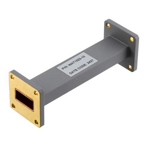 WR-90 Waveguide Fixed Attenuator, 10 dB, Operating from 8.2 GHz to 12.4 GHz, UG-39/U Square Cover Flange, Rated to 2 Watt FMWAT1023-10