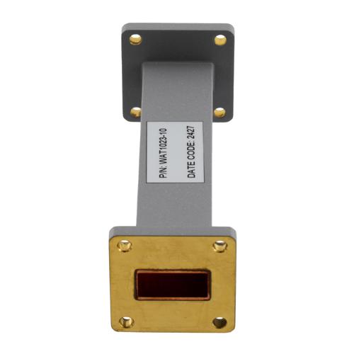 WR-90 Waveguide Fixed Attenuator, 10 dB, Operating from 8.2 GHz to 12.4 GHz, UG-39/U Square Cover Flange, Rated to 2 Watt FMWAT1023-10