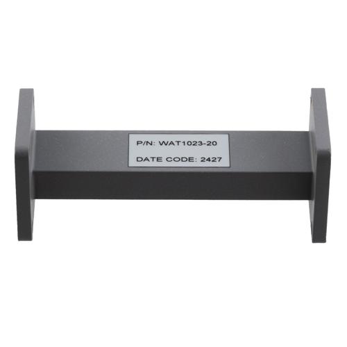 WR-90 Waveguide Fixed Attenuator, 20 dB, Operating from 8.2 GHz to 12.4 GHz, UG-39/U Square Cover Flange, Rated to 2 Watt FMWAT1023-20
