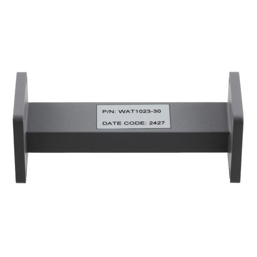 WR-90 Waveguide Fixed Attenuator, 30 dB, Operating from 8.2 GHz to 12.4 GHz, UG-39/U Square Cover Flange, Rated to 2 Watt FMWAT1023-30
