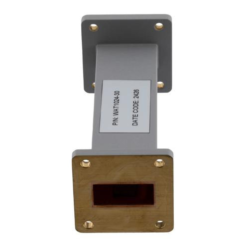 WR-112 Waveguide Fixed Attenuator, 30 dB, Operating from 6.57 GHz to 9.99 GHz, UG-51/U Square Cover Flange, Rated to 2 Watt FMWAT1024-30