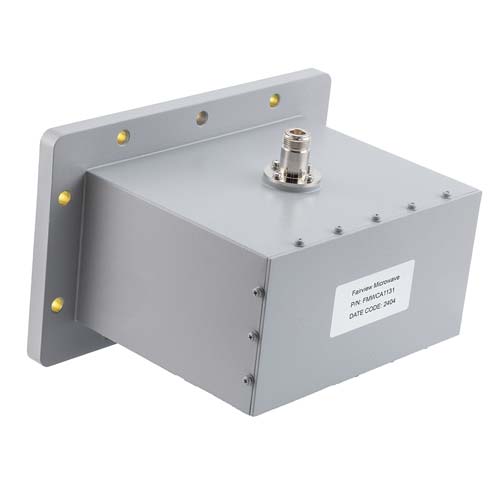 WR-650 to N-Type Female Waveguide to Coax Adapter CPR650F Flange With 1.13 GHz to 1.73 GHz FMWCA1131